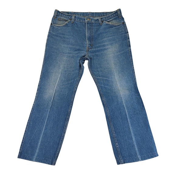 Levi's Other - Vtg Levi's For Men Skosh More Room Jeans Blue Denim Straight Leg Talon Zip 38x27